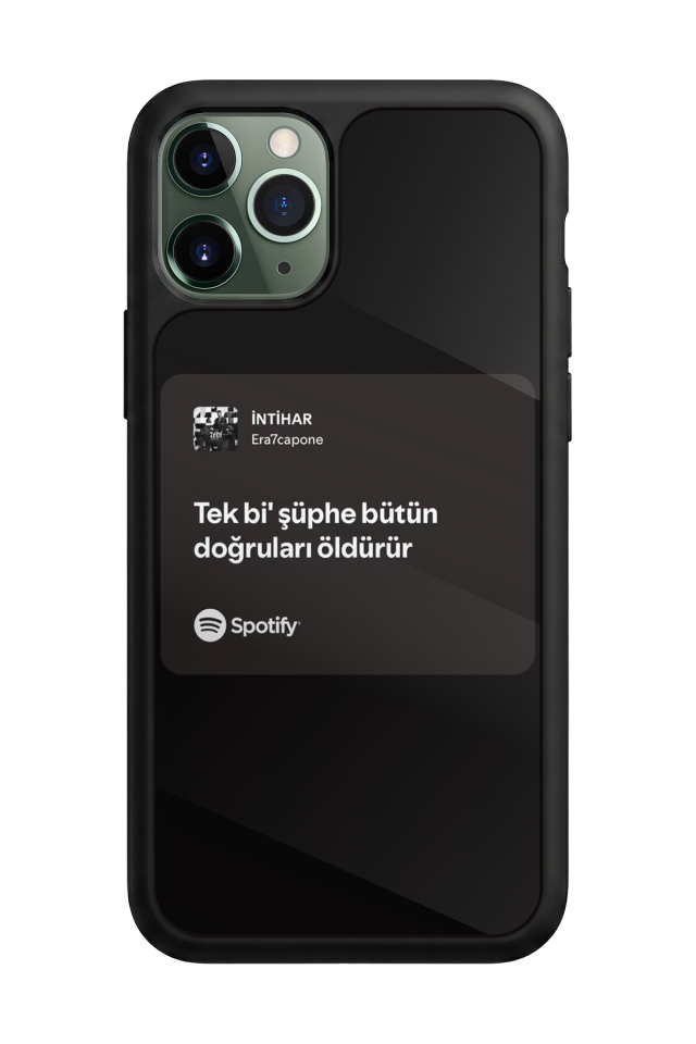 iPhone 11 Pro Max Uyumlu Sarki Sozleri Tasarımlı Glossy Premium Kılıf