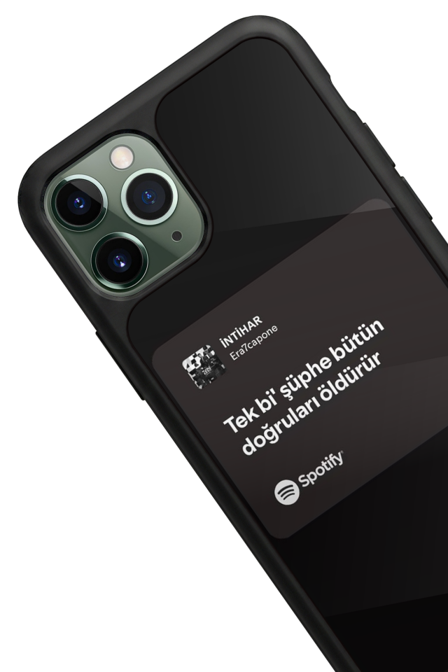 iPhone 11 Pro Max Uyumlu Sarki Sozleri Tasarımlı Glossy Premium Kılıf