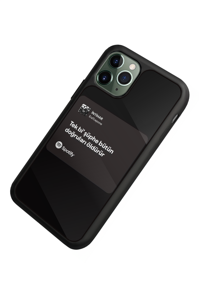 iPhone 11 Pro Max Uyumlu Sarki Sozleri Tasarımlı Glossy Premium Kılıf