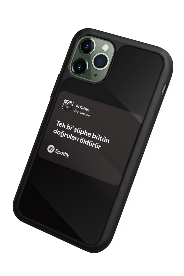 iPhone 11 Pro Max Uyumlu Sarki Sozleri Tasarımlı Glossy Premium Kılıf