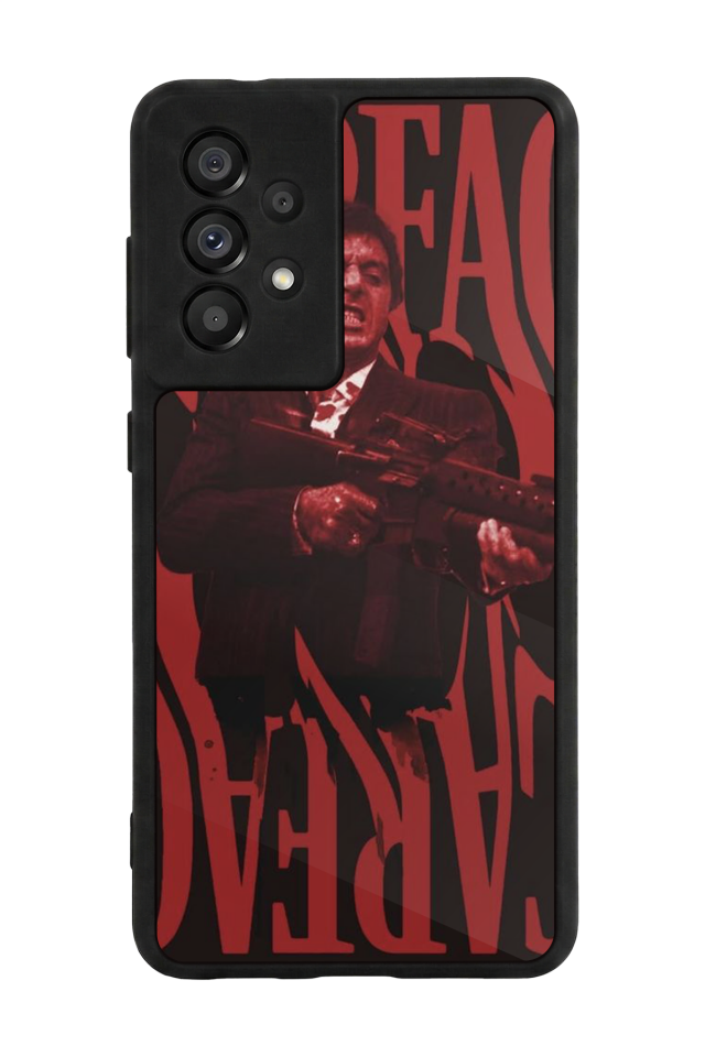 Samsung Galaxy A73 Uyumlu Scarface Tasarımlı Glossy Premium Kılıf