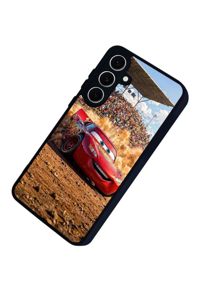 Samsung Galaxy S24 FE Uyumlu Şimsek McQueen Tasarımlı Glossy Premium Kılıf