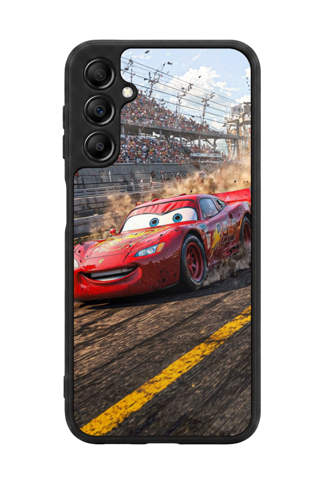 Samsung Galaxy A14 Uyumlu Şimsek McQueen Tasarımlı Glossy Premium Kılıf
