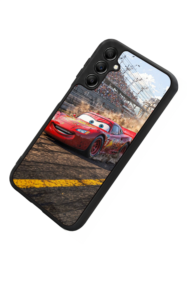 Samsung Galaxy A14 Uyumlu Şimsek McQueen Tasarımlı Glossy Premium Kılıf
