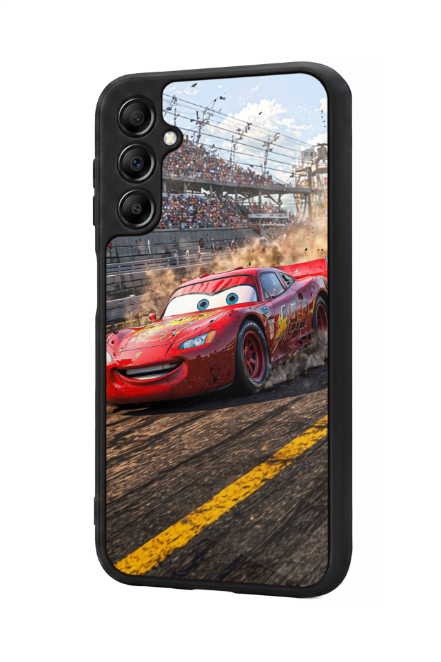 Samsung Galaxy A14 Uyumlu Şimsek McQueen Tasarımlı Glossy Premium Kılıf