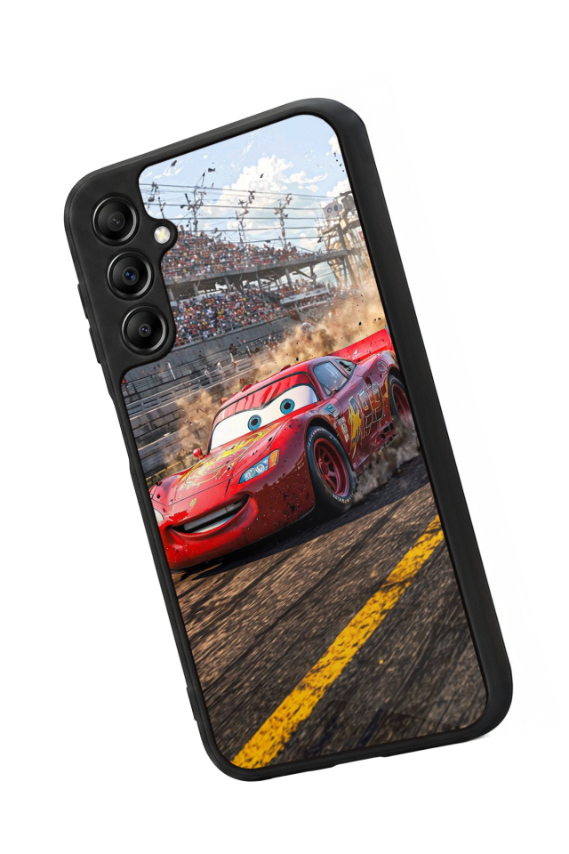 Samsung Galaxy A14 Uyumlu Şimsek McQueen Tasarımlı Glossy Premium Kılıf