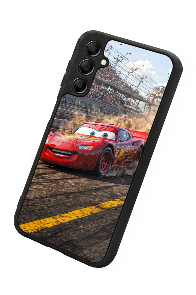 Samsung Galaxy A14 Uyumlu Şimsek McQueen Tasarımlı Glossy Premium Kılıf