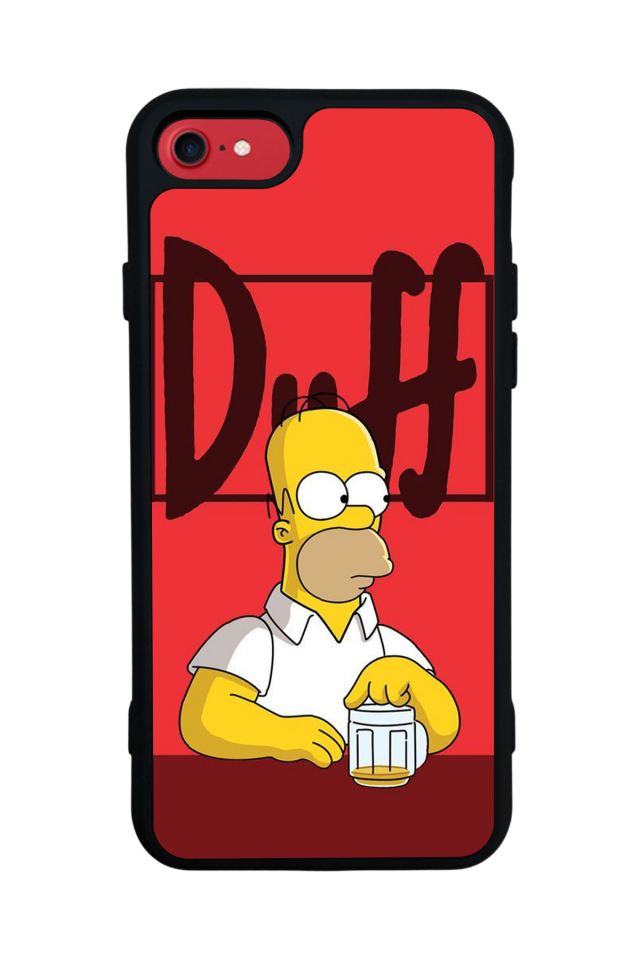 iPhone 8 Uyumlu The Simpsons Tasarımlı Glossy Premium Kılıf