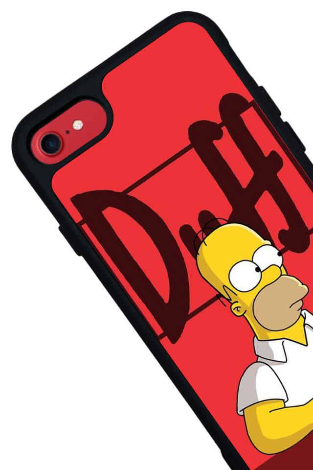 iPhone 8 Uyumlu The Simpsons Tasarımlı Glossy Premium Kılıf