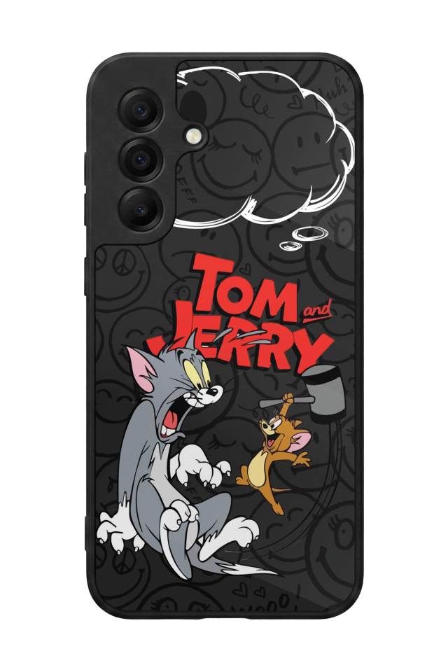 Samsung Galaxy A17 Uyumlu Tom And Jerry Tasarımlı Glossy Premium Kılıf