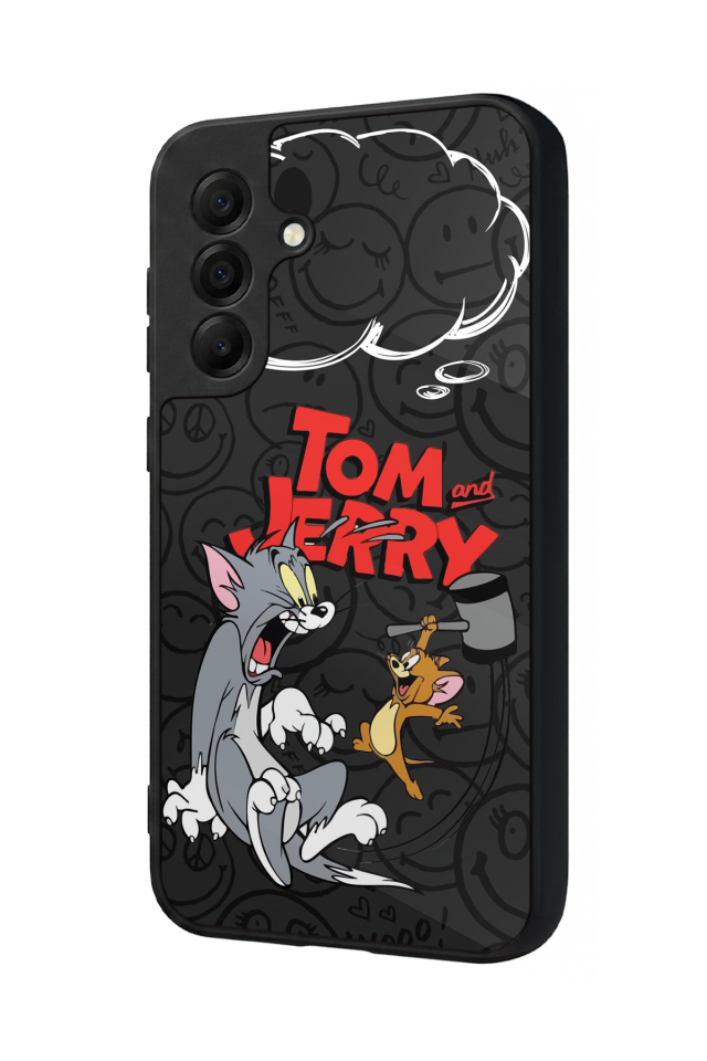 Samsung Galaxy A17 Uyumlu Tom And Jerry Tasarımlı Glossy Premium Kılıf