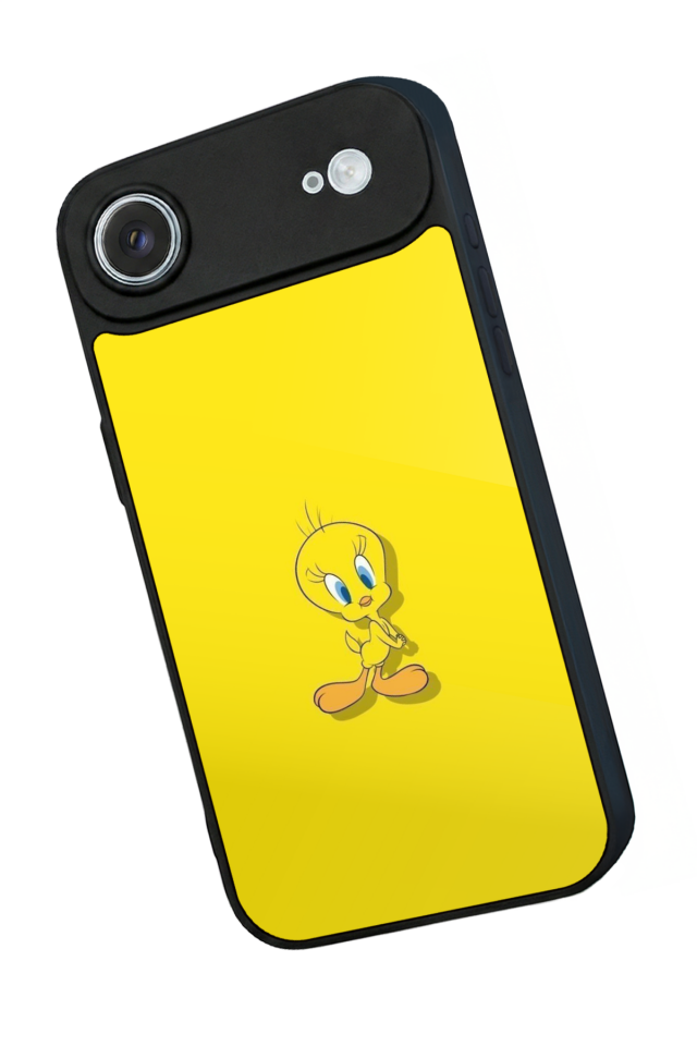 iPhone 17 Air Uyumlu Tweety Tasarımlı Glossy Premium Kılıf