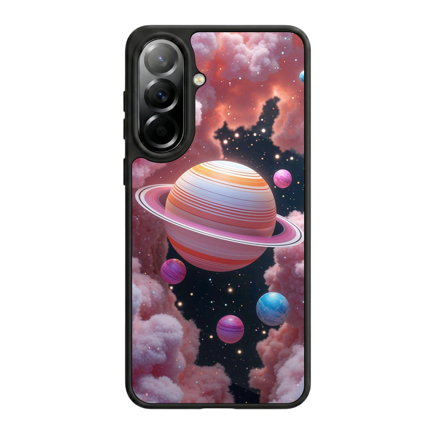 Samsung Galaxy A37 Uyumlu Uzay Tasarımlı Glossy Premium Kılıf