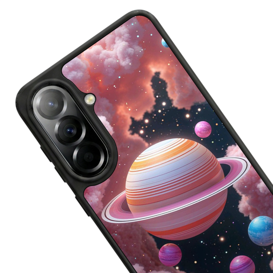 Samsung Galaxy A37 Uyumlu Uzay Tasarımlı Glossy Premium Kılıf