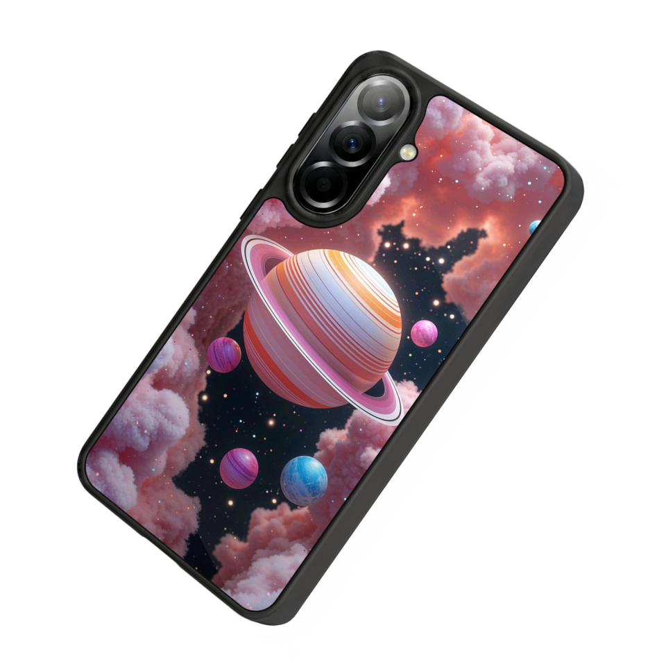 Samsung Galaxy A37 Uyumlu Uzay Tasarımlı Glossy Premium Kılıf