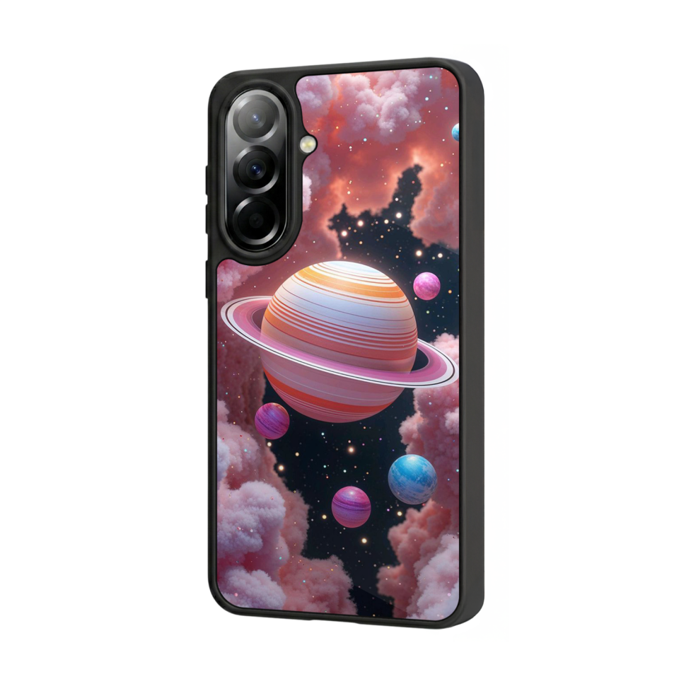 Samsung Galaxy A37 Uyumlu Uzay Tasarımlı Glossy Premium Kılıf