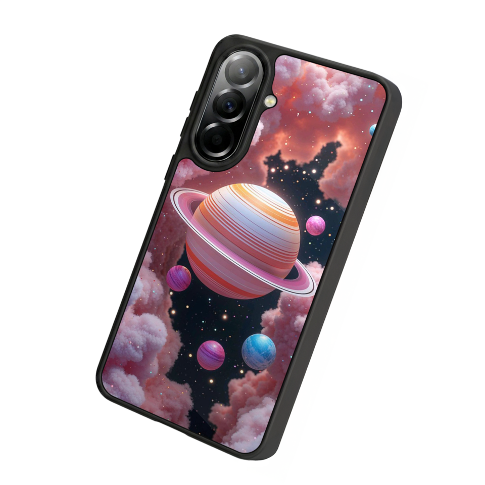 Samsung Galaxy A37 Uyumlu Uzay Tasarımlı Glossy Premium Kılıf