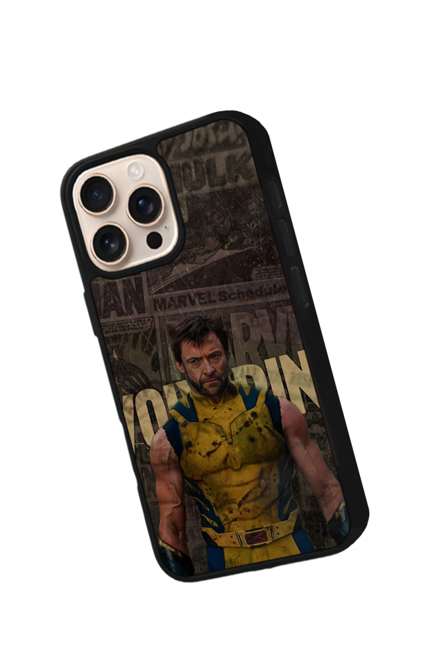 iPhone 16 Pro Max Uyumlu Wolverine Tasarımlı Glossy Premium Kılıf