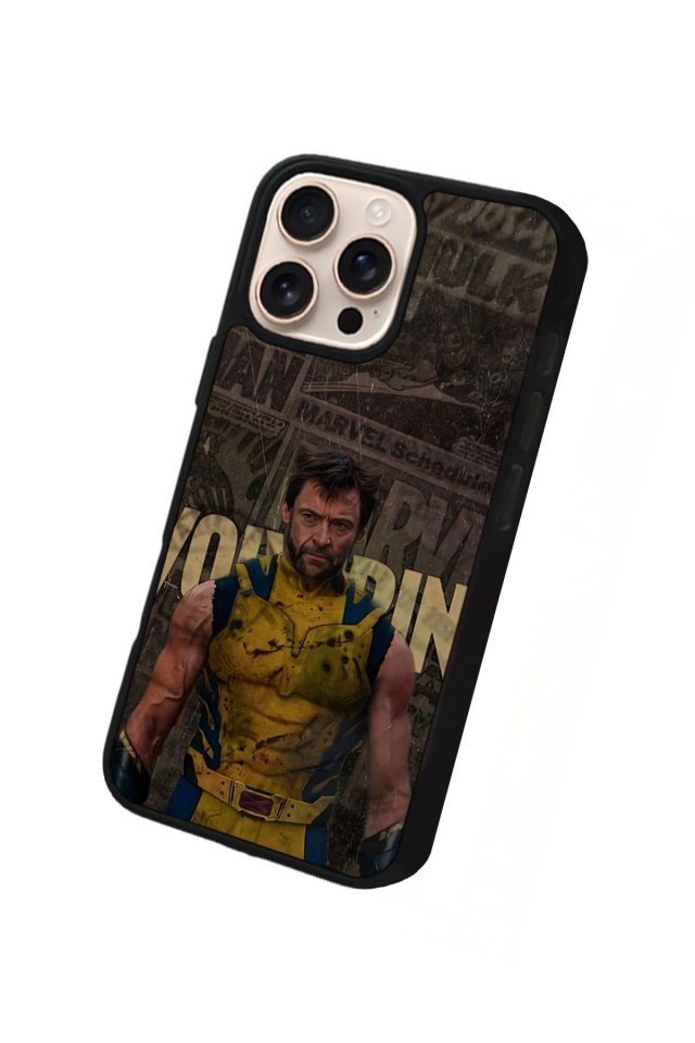 iPhone 16 Pro Max Uyumlu Wolverine Tasarımlı Glossy Premium Kılıf