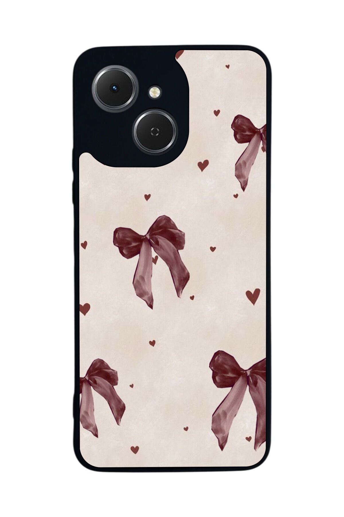 Tecno Spark 40C Uyumlu Kurdele Tasarımlı Glossy Premium Kılıf