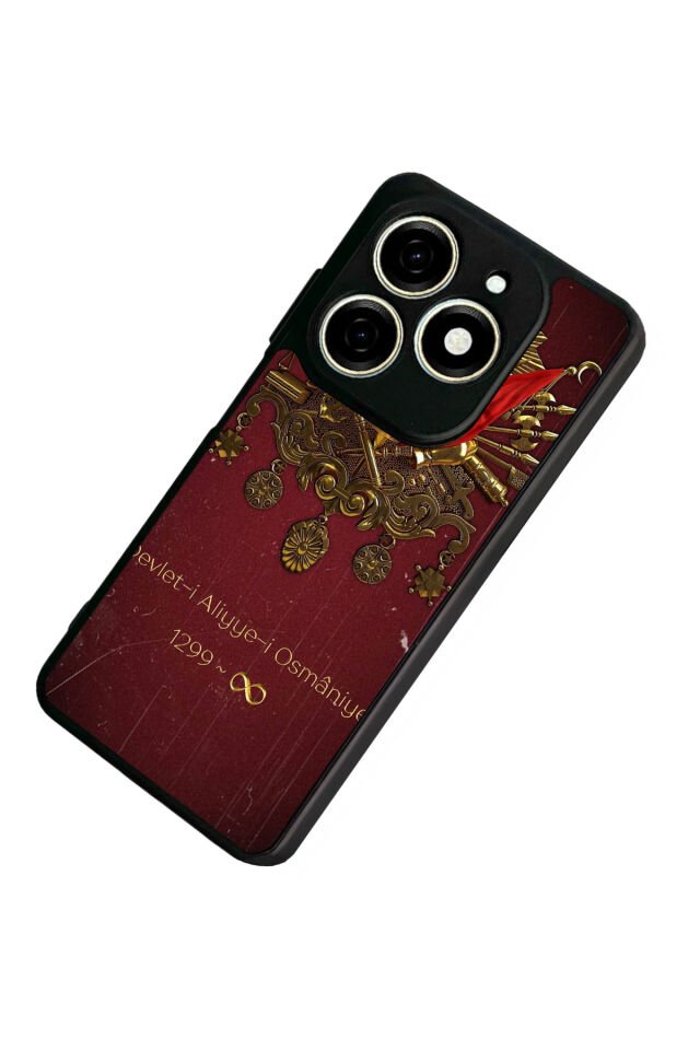 Infınıx Smart 8 Pro Uyumlu Osmanli Tugrasi Tasarımlı Glossy Premium Kılıf