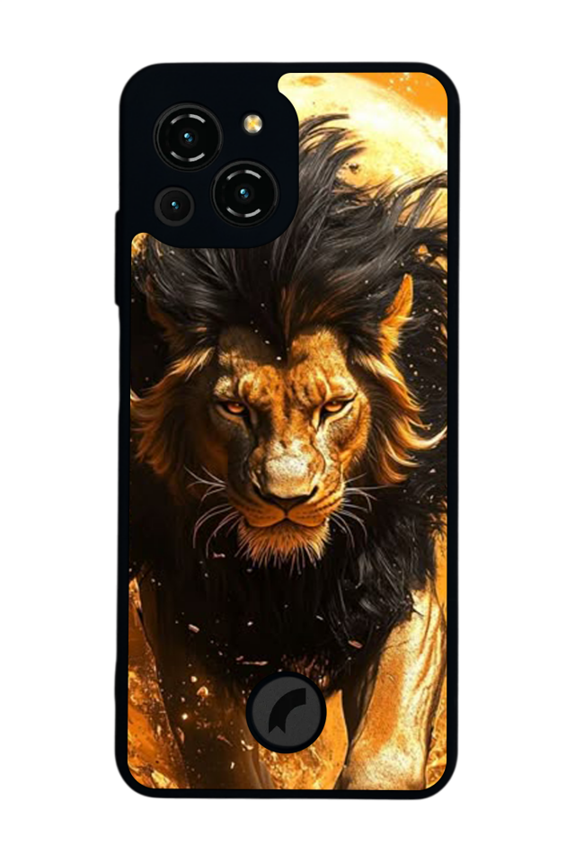 Reeder S23 Pro Max Uyumlu Aslan Tasarımlı Glossy Premium Kılıf