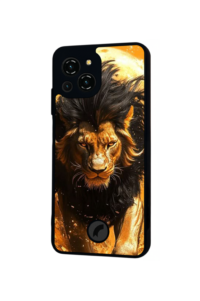 Reeder S23 Pro Max Uyumlu Aslan Tasarımlı Glossy Premium Kılıf