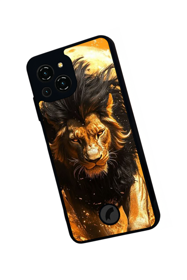 Reeder S23 Pro Max Uyumlu Aslan Tasarımlı Glossy Premium Kılıf
