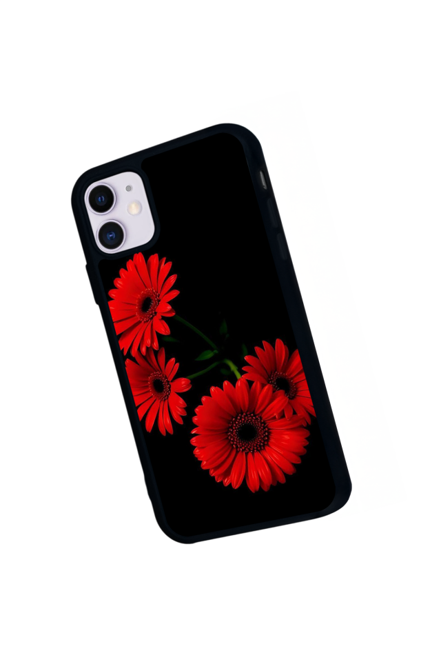 iPhone 11 Uyumlu Cicek Tasarımlı Glossy Premium Kılıf