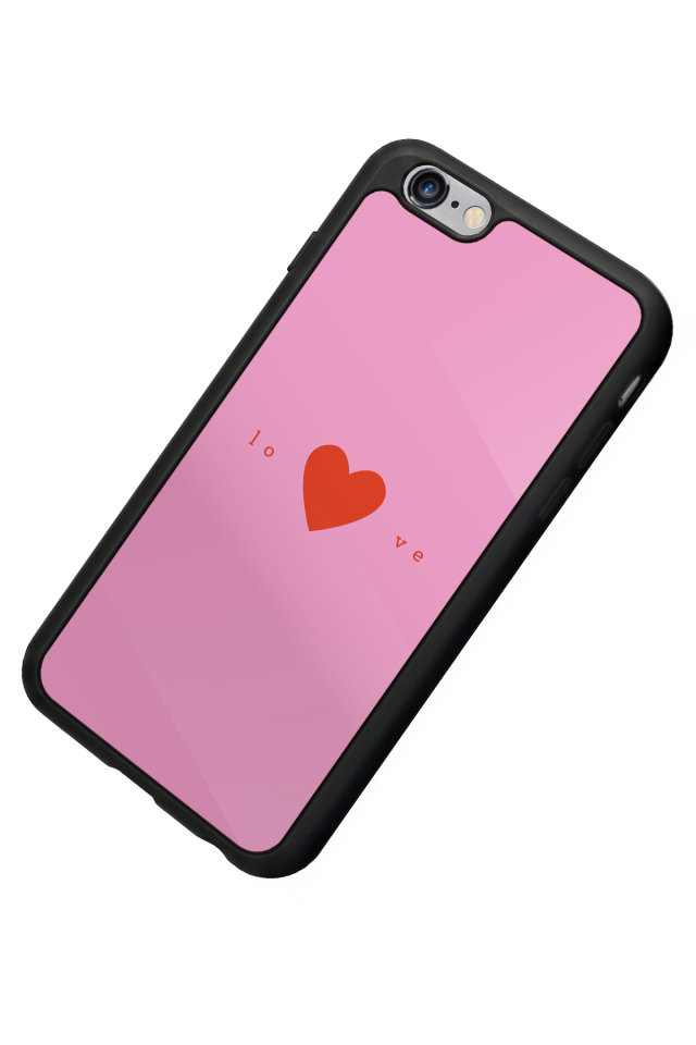 iPhone 6s Plus Uyumlu Kalp Love Tasarımlı Glossy Premium Kılıf