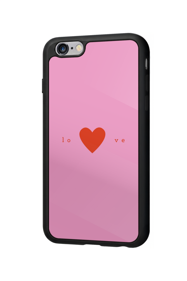iPhone 6s Plus Uyumlu Kalp Love Tasarımlı Glossy Premium Kılıf