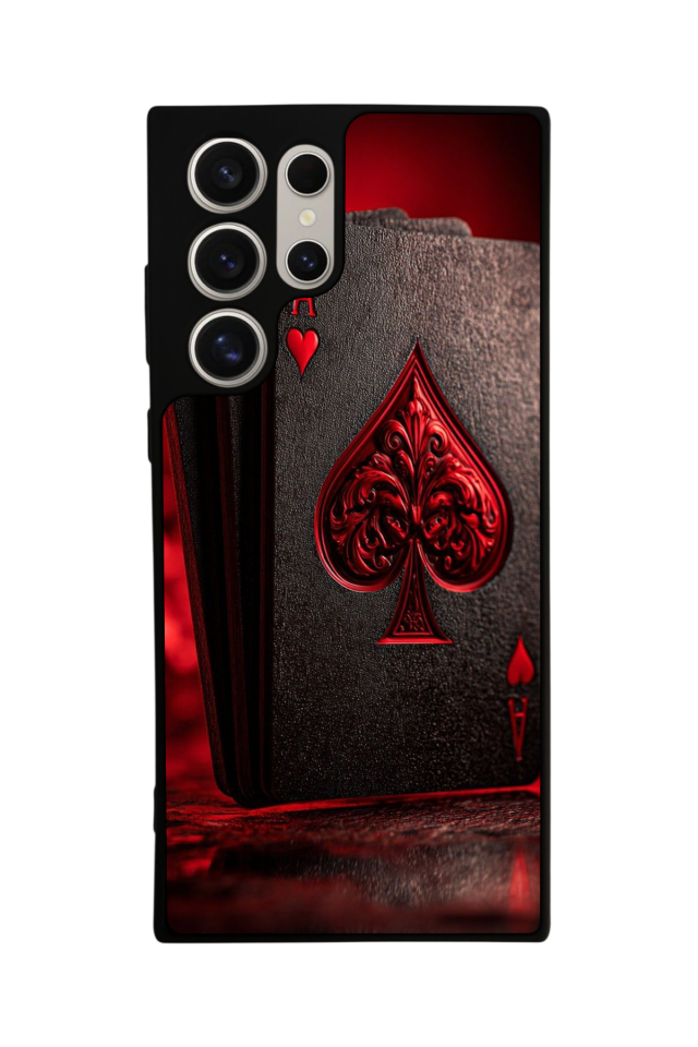 Samsung Galaxy S23 Ultra Uyumlu Kart Tasarımlı Glossy Premium Kılıf