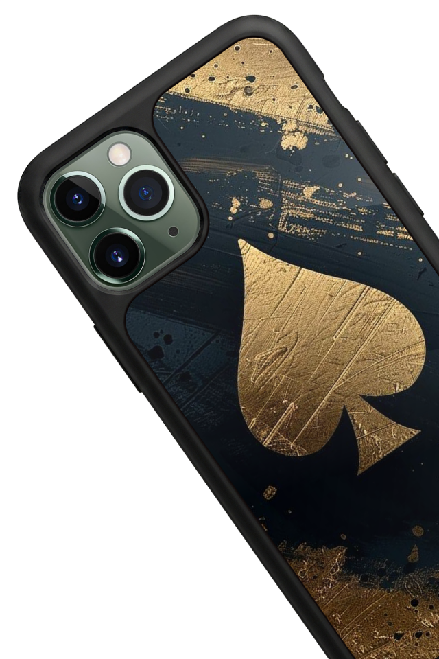 iPhone 11 Pro Uyumlu Kart Tasarımlı Glossy Premium Kılıf