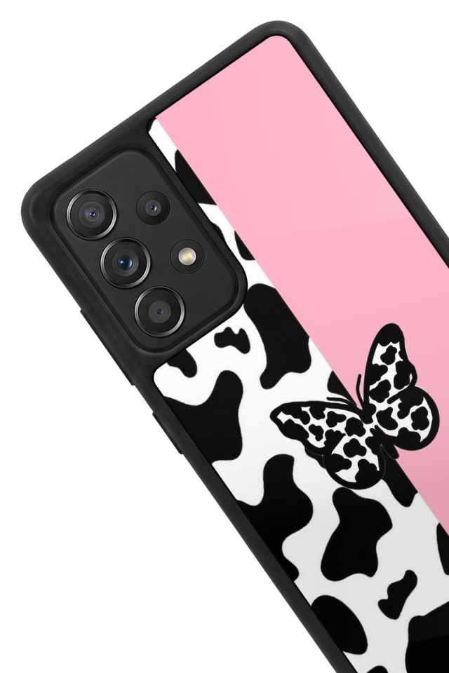 Samsung Galaxy A72 Uyumlu Kelebek Tasarımlı Glossy Premium Kılıf