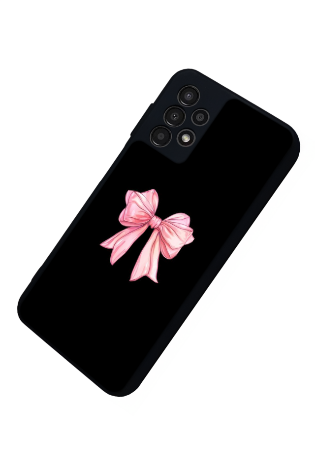 Samsung Galaxy A13 Uyumlu Kurdele Tasarımlı Glossy Premium Kılıf