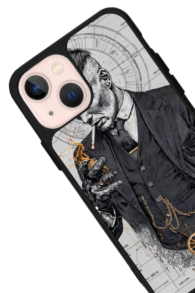 iPhone 15 Uyumlu Peaky Blinders Tasarımlı Glossy Premium Kılıf
