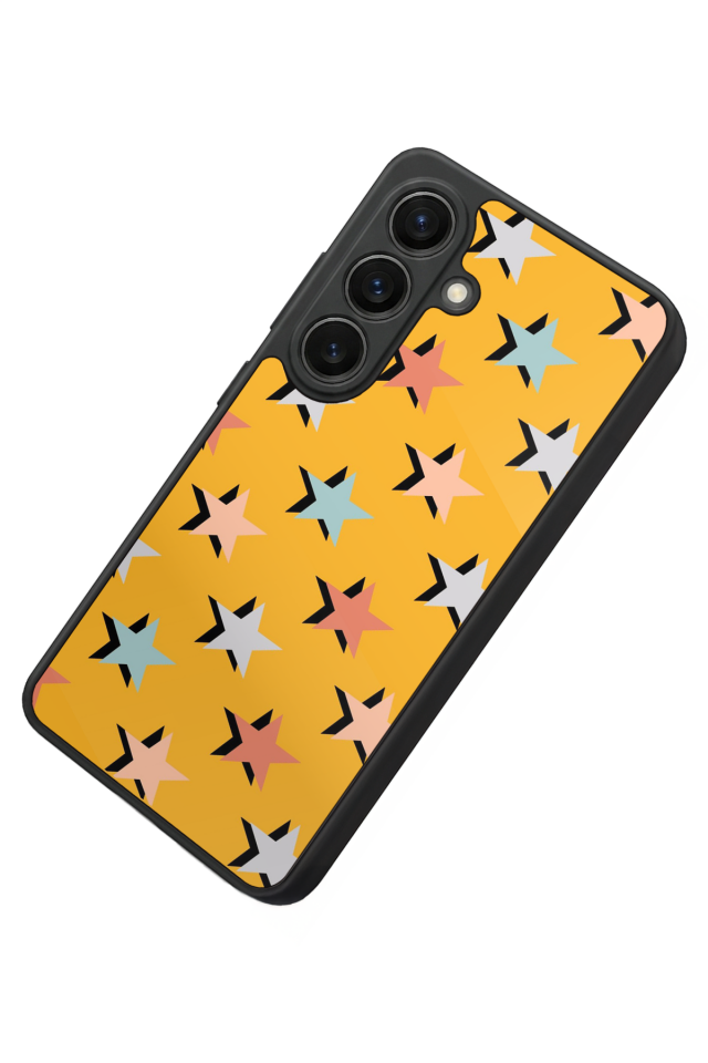 Samsung Galaxy S26 Uyumlu Retro Yildizlar Tasarımlı Glossy Premium Kılıf