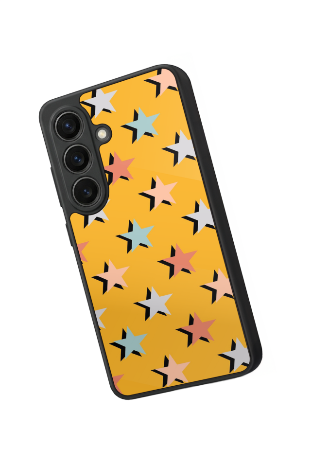 Samsung Galaxy S26 Uyumlu Retro Yildizlar Tasarımlı Glossy Premium Kılıf
