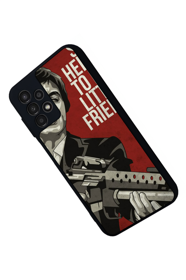 Samsung Galaxy A23 Uyumlu Scarface Tasarımlı Glossy Premium Kılıf