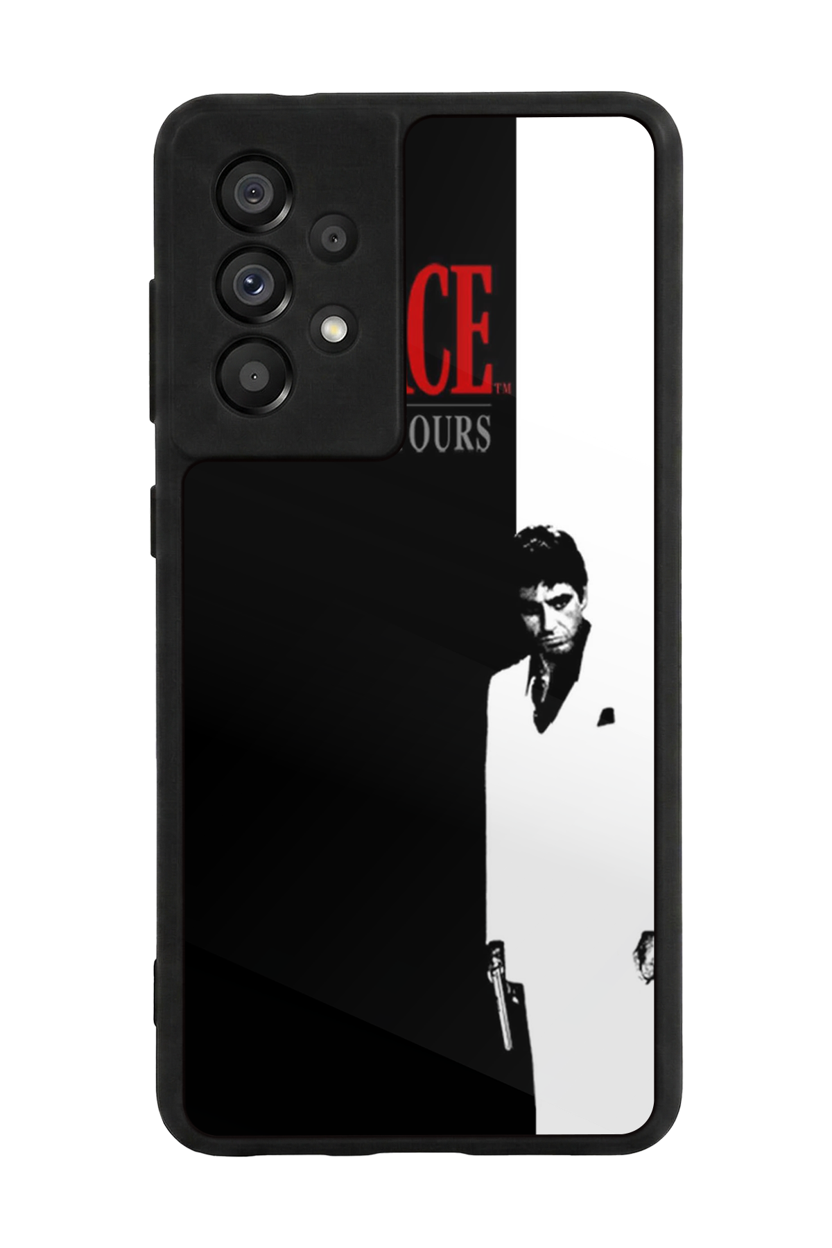 Samsung Galaxy A73 Uyumlu Scarface Tasarımlı Glossy Premium Kılıf