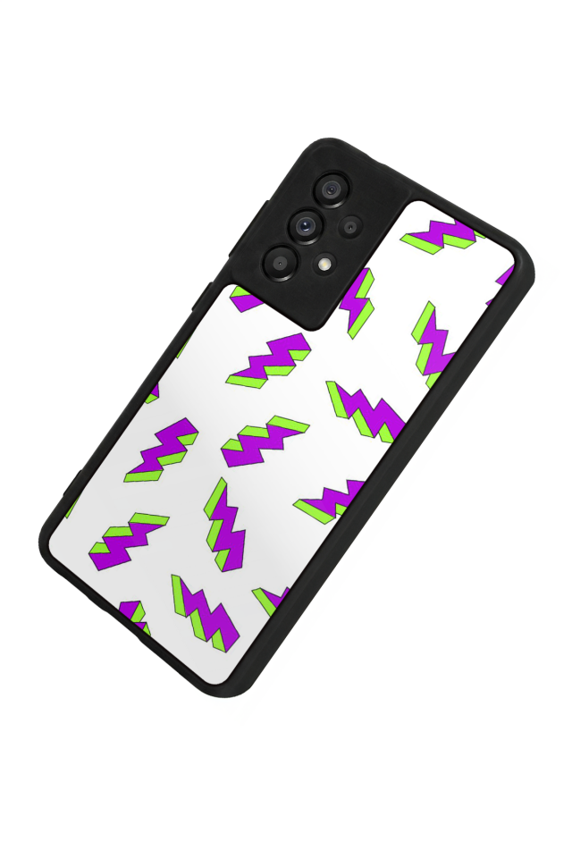 Samsung Galaxy A73 Uyumlu Simsek Tasarımlı Glossy Premium Kılıf