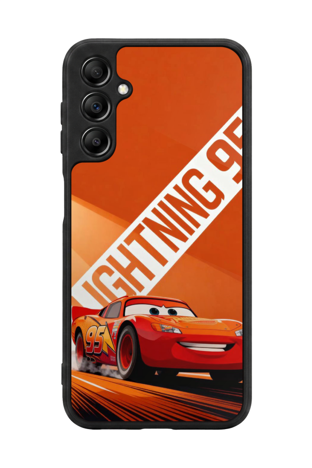 Samsung Galaxy A14 Uyumlu Şimsek McQueen Tasarımlı Glossy Premium Kılıf