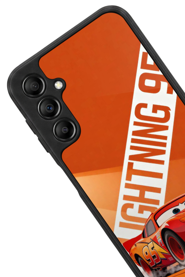 Samsung Galaxy A14 Uyumlu Şimsek McQueen Tasarımlı Glossy Premium Kılıf