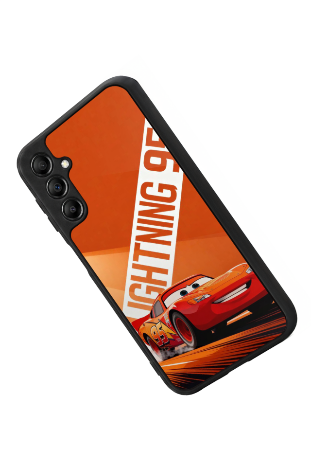 Samsung Galaxy A14 Uyumlu Şimsek McQueen Tasarımlı Glossy Premium Kılıf