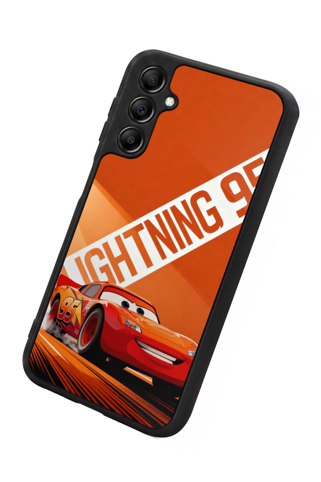 Samsung Galaxy A14 Uyumlu Şimsek McQueen Tasarımlı Glossy Premium Kılıf