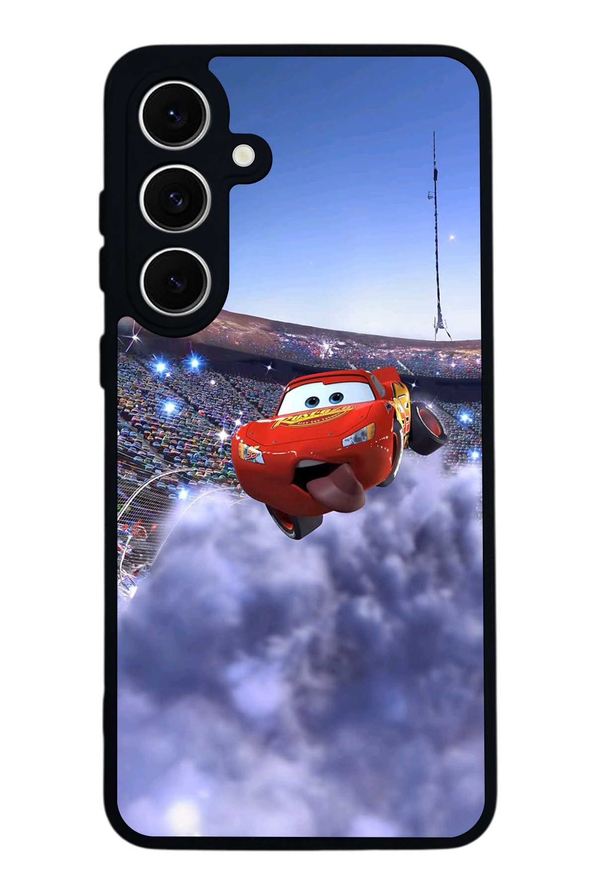 Samsung Galaxy S24 FE Uyumlu Şimsek McQueen Tasarımlı Glossy Premium Kılıf