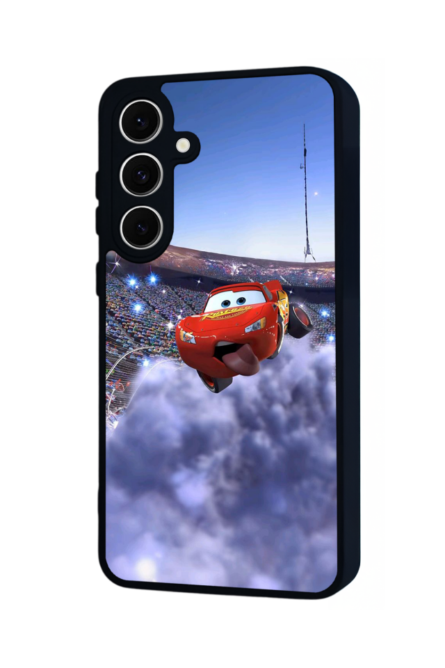 Samsung Galaxy S24 FE Uyumlu Şimsek McQueen Tasarımlı Glossy Premium Kılıf