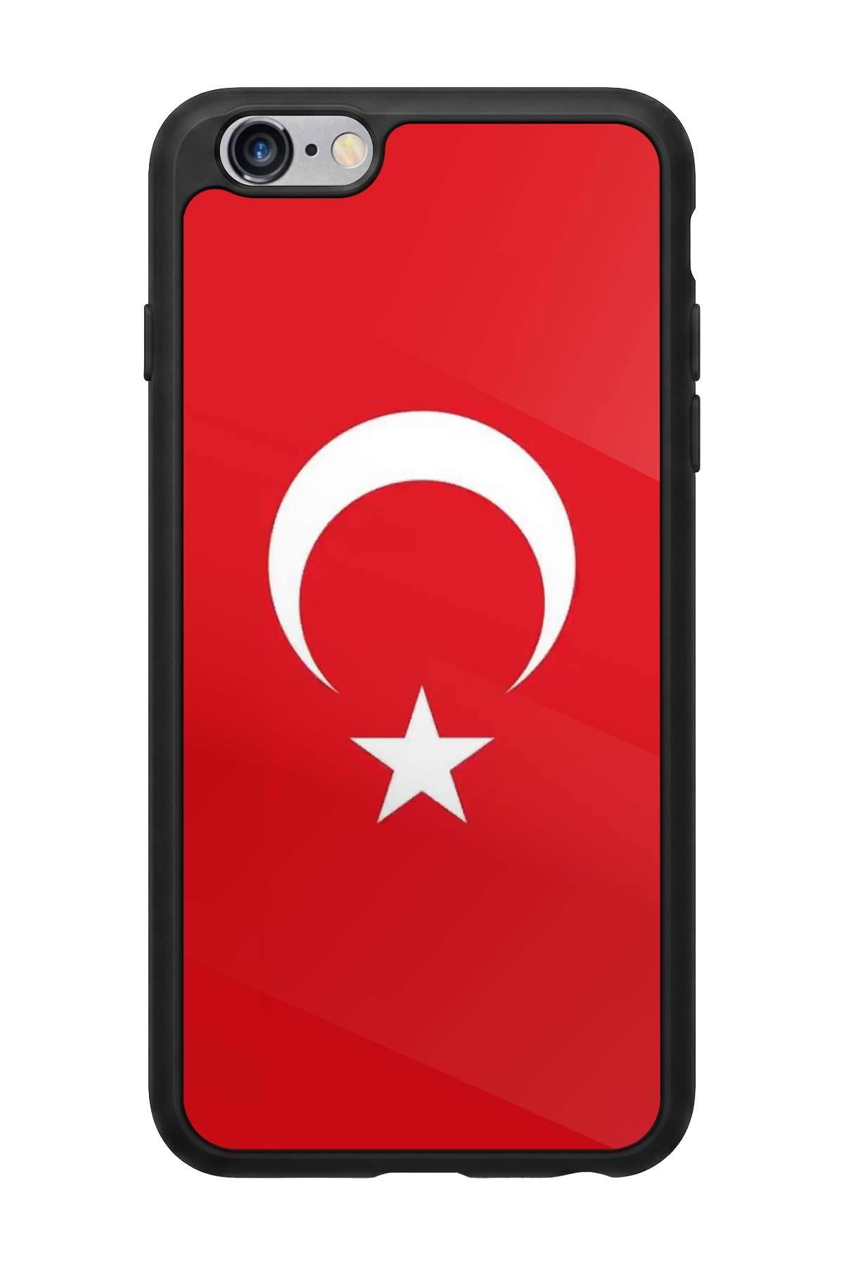 iPhone 6 Plus Uyumlu Türk Bayragi Tasarımlı Glossy Premium Kılıf