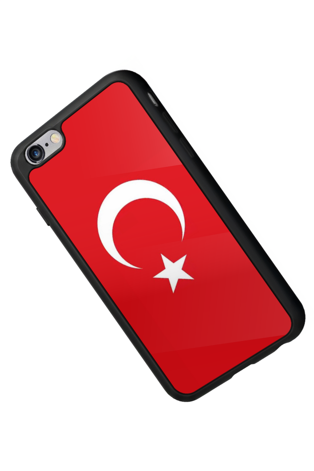 iPhone 6 Plus Uyumlu Türk Bayragi Tasarımlı Glossy Premium Kılıf