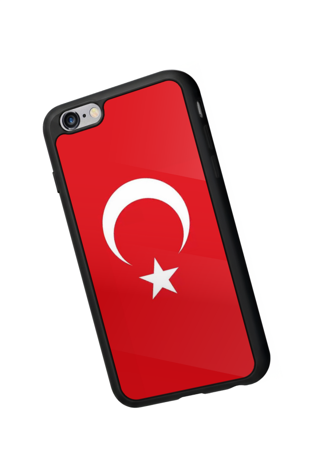 iPhone 6 Plus Uyumlu Türk Bayragi Tasarımlı Glossy Premium Kılıf